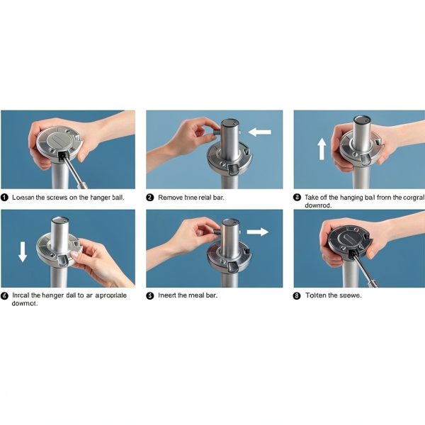 AICWIOO Ceiling Fan Downrod 1 Inch Quick Connect Extension-4