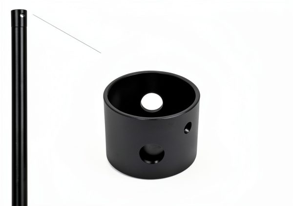 FEHEED Ceiling Fan Downrod Black Matte Extension Rod-2