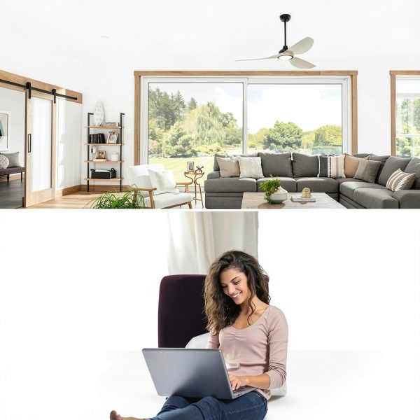 TREATLIFE Smart Ceiling Fan Control White Wi-Fi Voice-4
