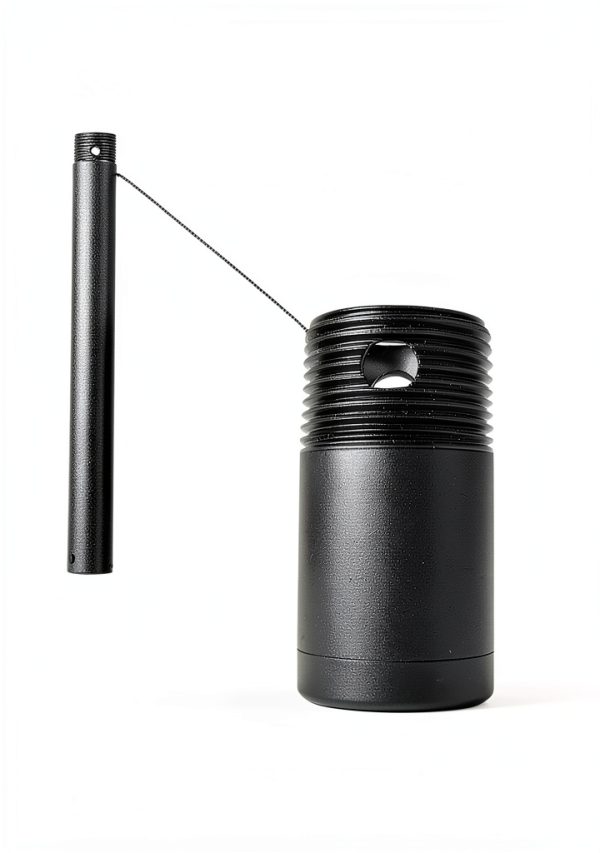 DPXMYG Ceiling Fan Downrod Black Extension Rod Easy Install-1