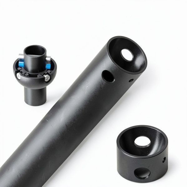 Ceiling Fan Downrod Matte Black Stainless Steel Haipeel-1