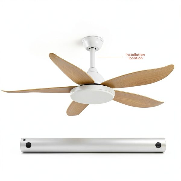 Nianzcy Ceiling Fan Downrod Gold Adjustable Extension Rod-2