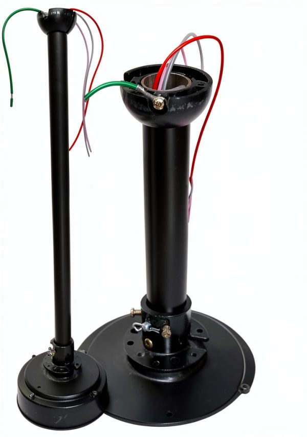 Steerg Ceiling Fan Downrod Black Anti Rust Durable-5