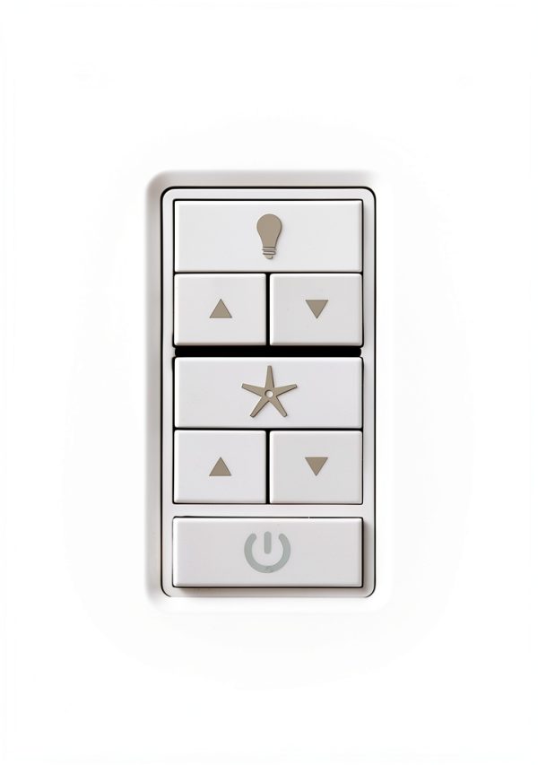 Hunter Ceiling Fan Remote Control Modern White Wall Control-0