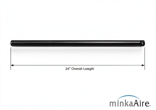 Minka Aire Ceiling Fan Downrod Coal Steel Remote Control-1