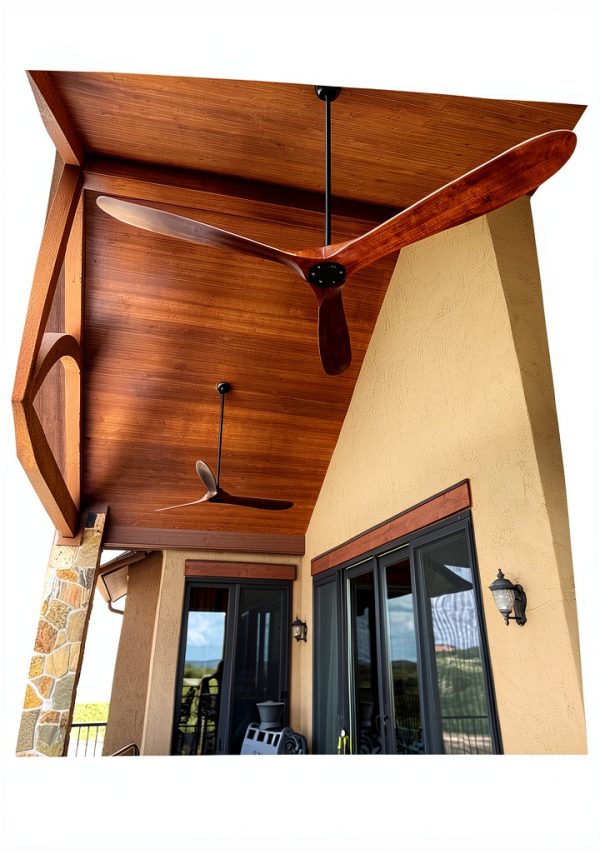Ceiling Fan Downrod Black ABZ Adjustable Height Remote-4