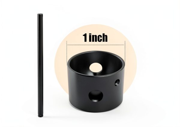 DPXMYG Ceiling Fan Downrod Black Extension Rod Easy Install-3