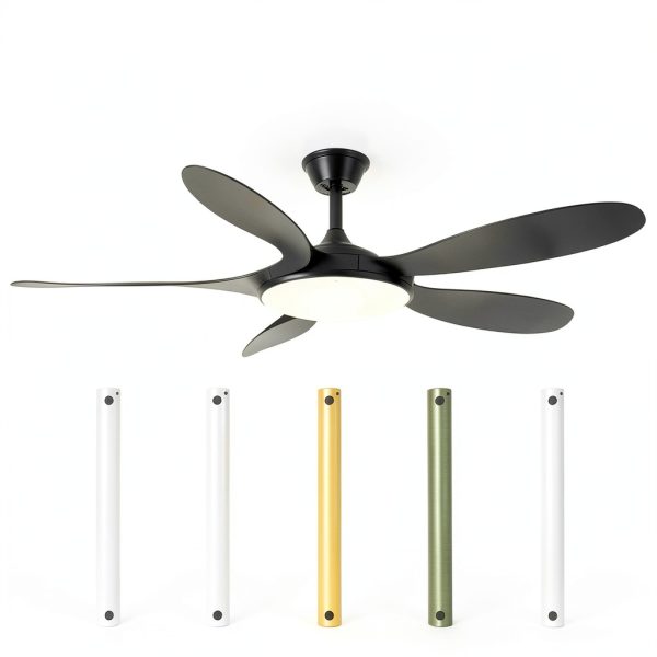 Nianzcy Ceiling Fan Downrod Gold Adjustable Extension Rod-6
