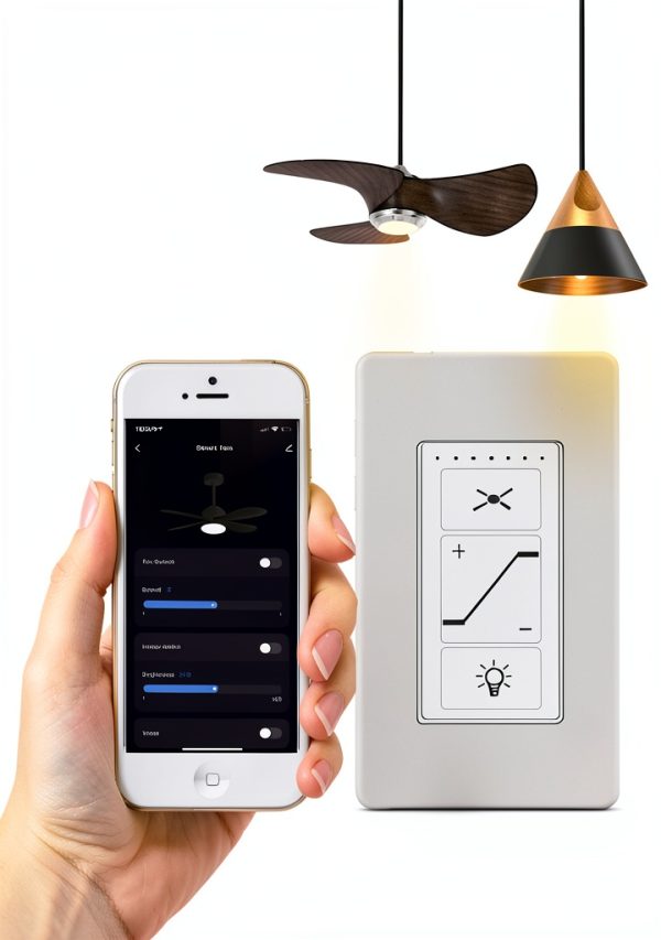 Nexete Smart Ceiling Fan Switch Wi-Fi Voice Control Dimmer-2