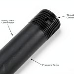 Minka Aire Ceiling Fan Coal Finish Steel Downrod Design-0