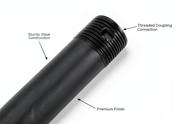 Minka Aire Ceiling Fan Coal Finish Steel Downrod Design-0