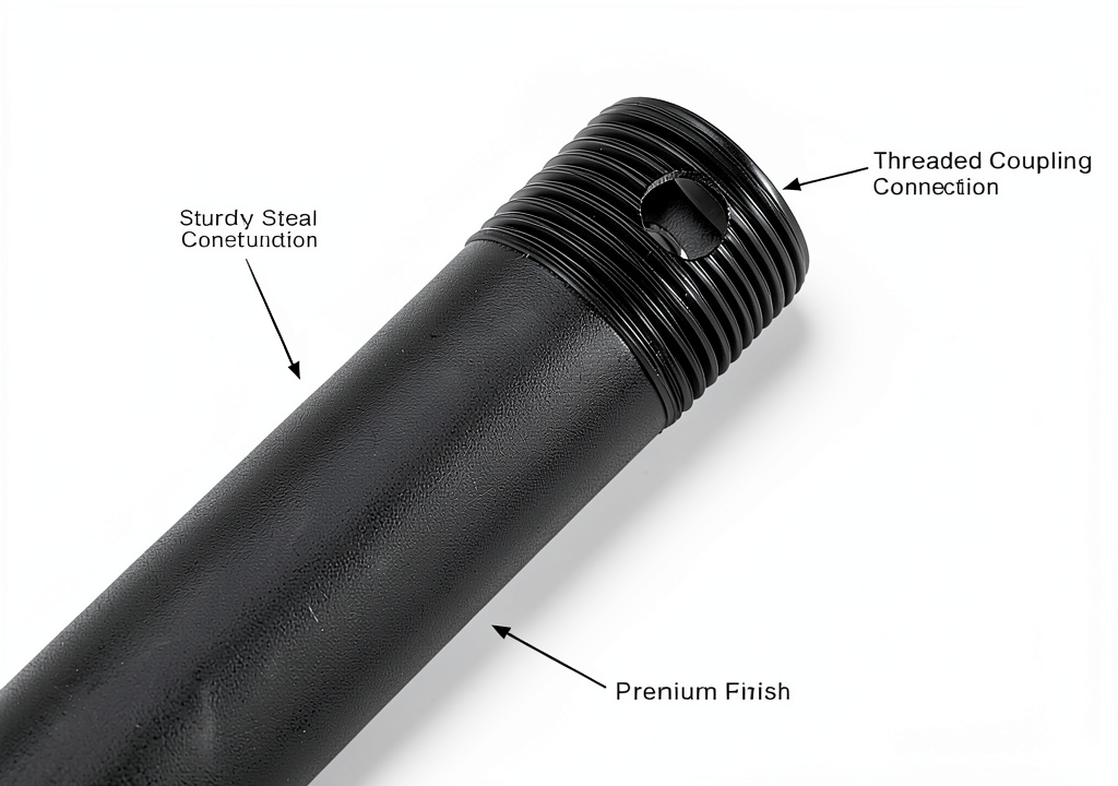 Installing Minka Aire Ceiling Fan Coal Finish Steel Downrod Design on a wooden desk