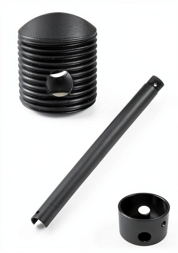 DPXMYG Ceiling Fan Downrod Black Extension Rod Easy Install-5