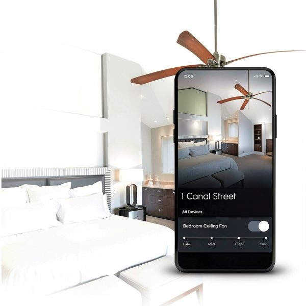 Cync Smart Ceiling Fan Switch Voice Control Wi-Fi White-5