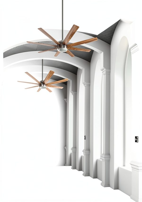 Ciata Ceiling Fan Extension Rod White Modern Adjustable-2