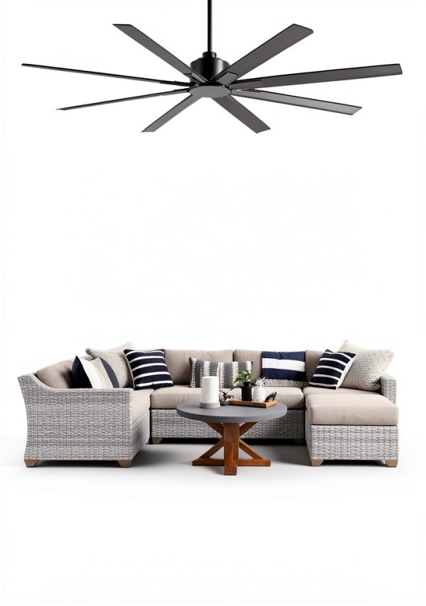 Minka-Aire Ceiling Fan Downrod Coal Steel Modern Design-3