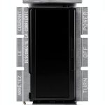 Lutron 3 Speed Fan Control Black Wall Switch DVFSQ-0