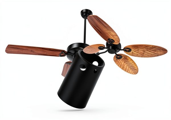 VIHOSE Ceiling Fan Downrod Metal Black 48 Inch-3