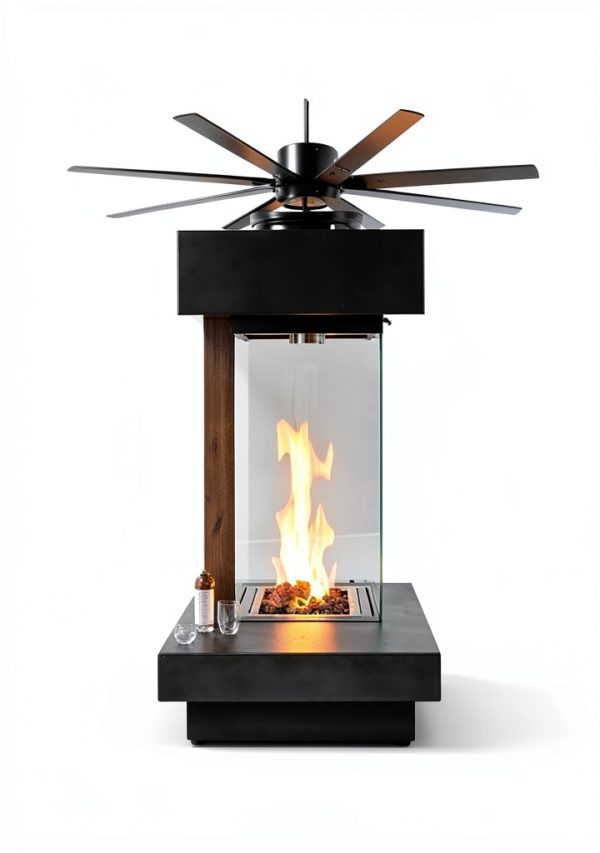 Minka Aire Ceiling Fan Coal Finish Steel Downrod Design-3