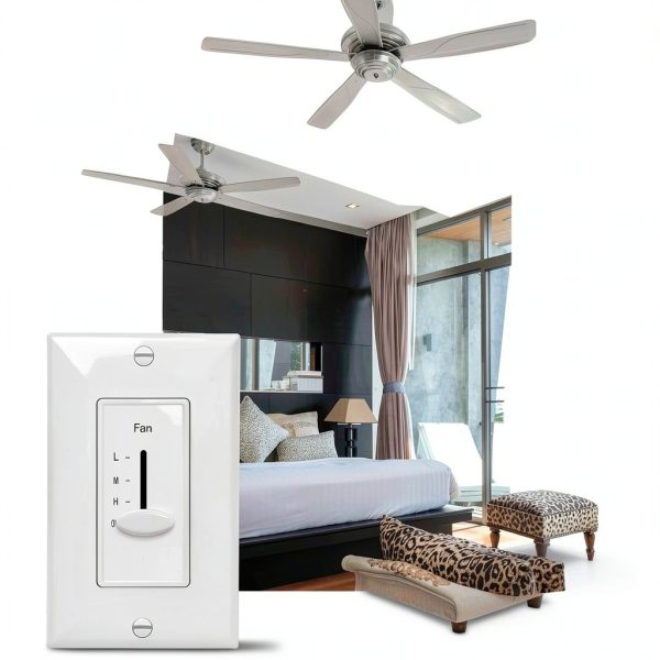 ENERLITES 3 Speed Fan Switch White 1 Pack-4