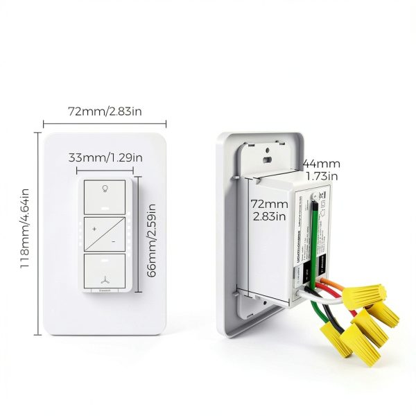 Smart Fan Light Switch Lightinginside 4-Speed Dimmer-5
