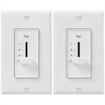 ENERLITES 3 Speed Fan Switch White 1 Pack-0