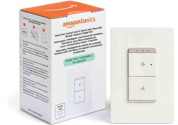 Amazon Alexa Ceiling Fan Switch White 1 Way-0