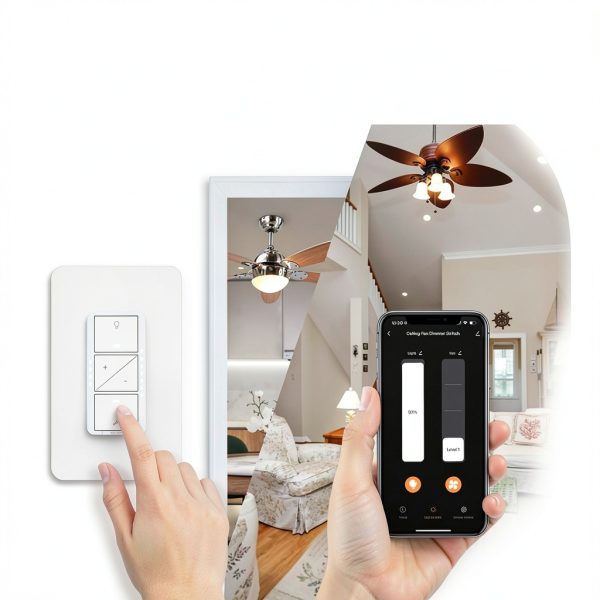 Smart Fan Light Switch Lightinginside 4-Speed Dimmer-2