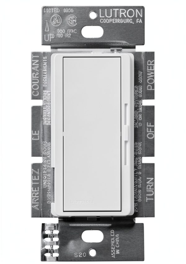 Lutron Fan Control Switch White Manual 3‑Speed for Indoor-0