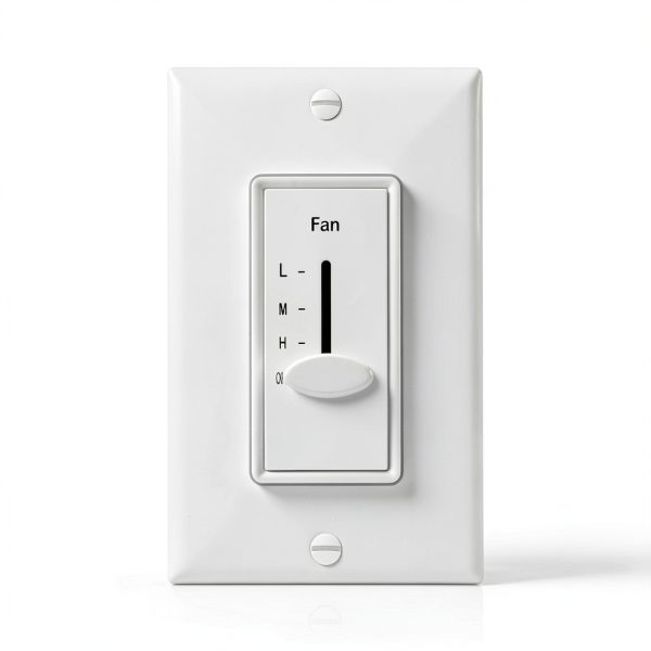 ENERLITES 3 Speed Fan Switch White 1 Pack-2
