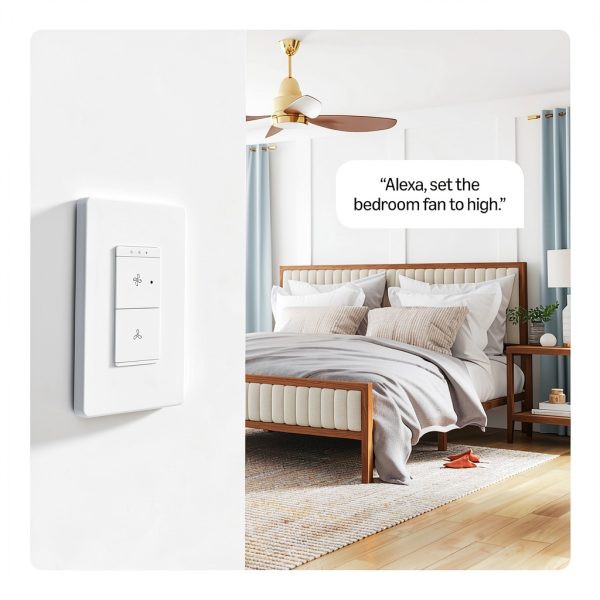 Amazon Alexa Ceiling Fan Switch White 1 Way-4