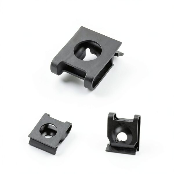 uxcell M4/ ST4.2 and M5/ST4.8 65Mn Spring Steel Speed Clip Fastener Extruded U Nuts, Black, Pack of 50-3