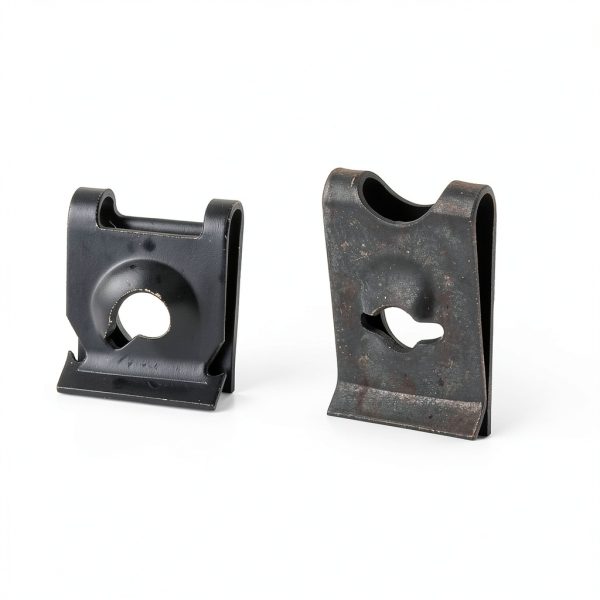 uxcell M4/ ST4.2 and M5/ST4.8 65Mn Spring Steel Speed Clip Fastener Extruded U Nuts, Black, Pack of 50-1